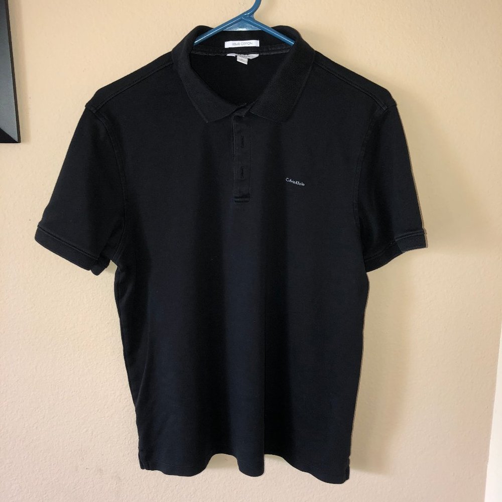 Calvin Klein black polo, M